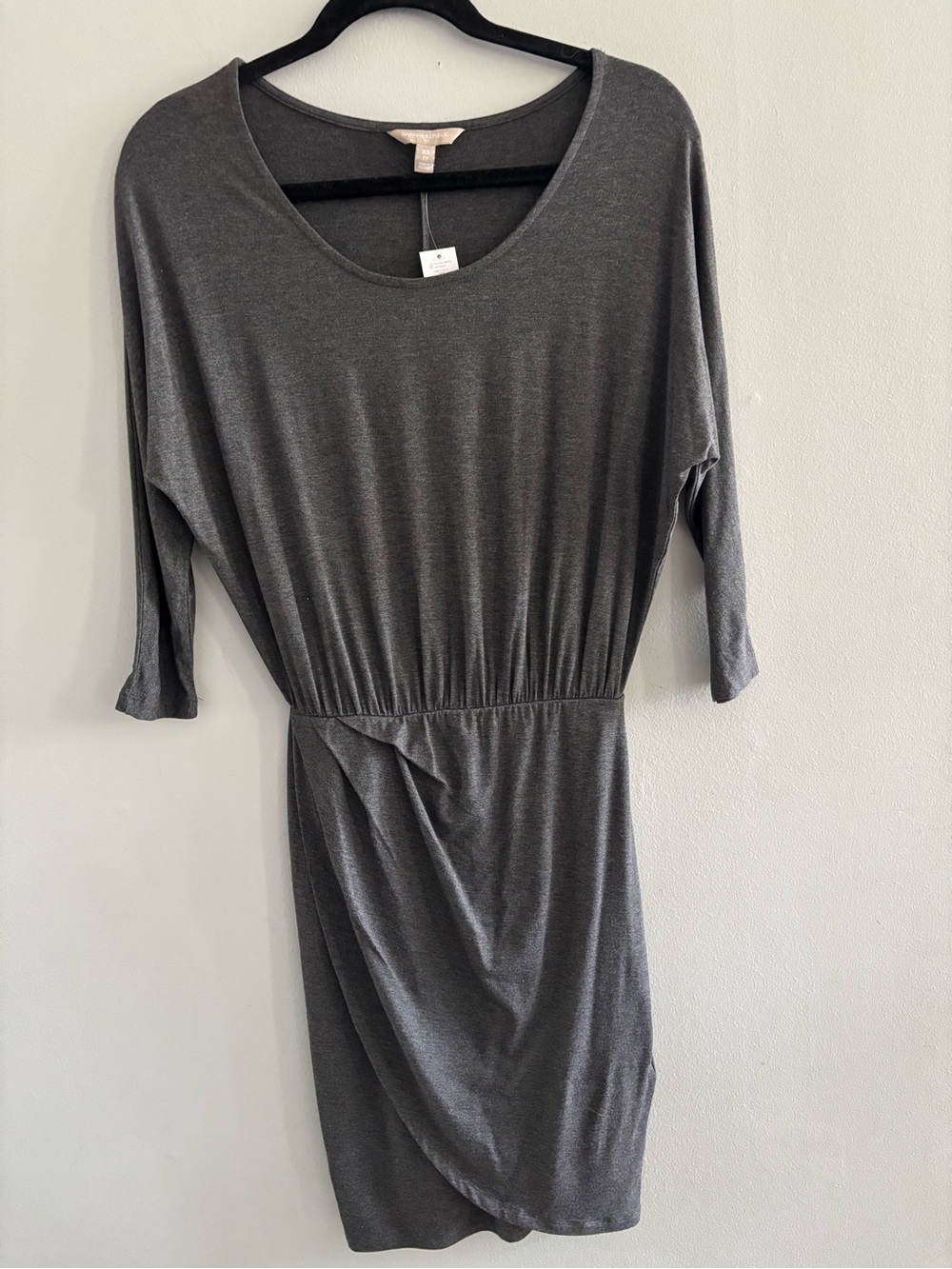 Banana Repbulic Classic Dolman Sleeve Tulip Wrap Gray Women’s Dress Size XS